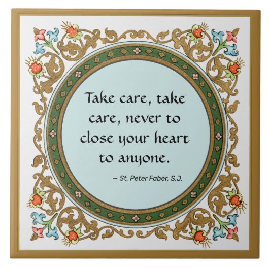 有名引用文by St. Peter Faber (BK 051) タイル (正面)