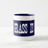 有名私の草は青いです ツートーンマグカップ (中央)