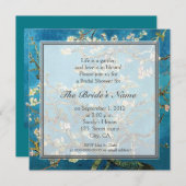 有名素晴らし美術ブライダルシャワーパーティー 招待状 (正面/裏面)