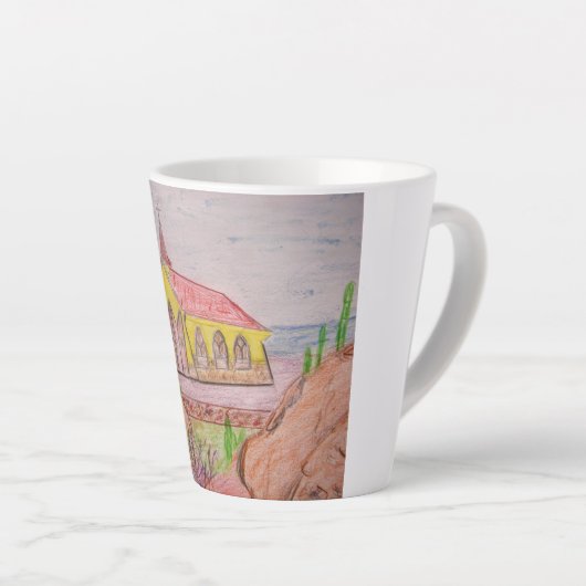 有場 カフェラテマグ (右アングル)