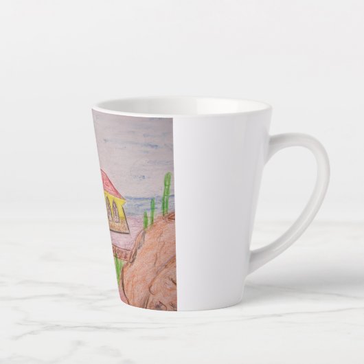 有場 カフェラテマグ (右)