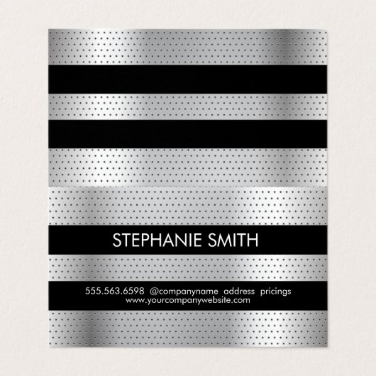 有孔金属パターン 名刺 (外部フラット)