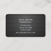 有孔金属プレート 名刺 (裏面)