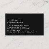 有孔金属プロフェッショナル名刺 名刺 (裏面)