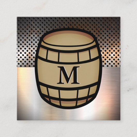 有孔金属 |金属シート |バレル スクエア名刺 (正面)