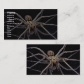 有害で威嚇的な隠遁したくも 名刺 (正面/裏面)