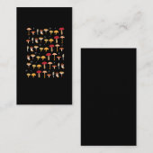 有害なきのこの森林ベニテングタケのコレクター 名刺 (正面/裏面)