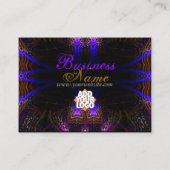 有害なフラクタルの大きな名刺 名刺 (裏面)