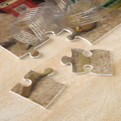 有害な子犬のクリスマスのパズル ジグソーパズル (側面)