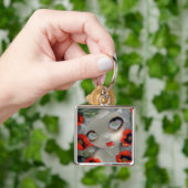 "有害な美しいIII: アオイケシ" Keychain キーホルダー (手)