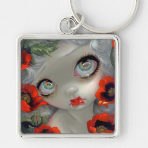 "有害な美しいIII: アオイケシ" Keychain キーホルダー