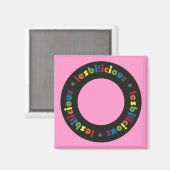 有害な（円形）磁石 マグネット (正面/裏面)