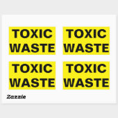 有害廃棄物標識 長方形シール (シート)