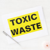 有害廃棄物標識 長方形シール (封筒)