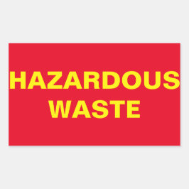 有害排出物の印 長方形シール