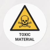 有害物質警告の腐食性化学物質 ラベル (デザイン1)