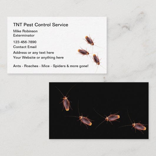 有害生物防除駆除剤の名刺 名刺 (正面/裏面)