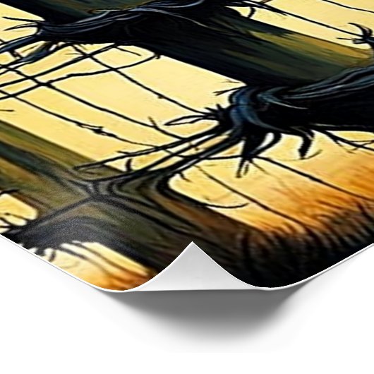 有床柵のカラス3 ポスター (コーナー)