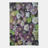 有形カラフルの花 キッチンタオル (縦)