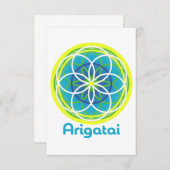 有形挨拶カード – earth サンキューカード (正面/裏面)