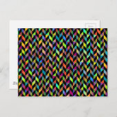 有彩幾何カラフル抽象芸術パターン ポストカード (正面/裏面)