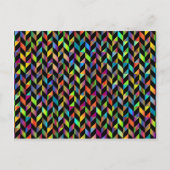 有彩幾何カラフル抽象芸術パターン ポストカード (正面)