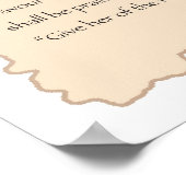 有徳な女性パーチメントプリント ポスター (角)