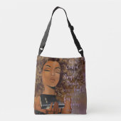 有徳の女性のトートバック クロスボディバッグ (裏面)