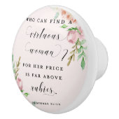 有徳の女性の諺31の陶磁器の引き セラミックノブ (右)