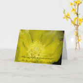 有徳の女性カード カード (黄色い花)