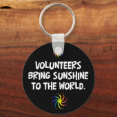 有志が日を照らす キーホルダー (正面)