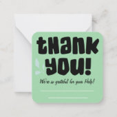 有志の手紙カード: ノートカード (裏面)