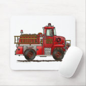 有志の普通消防車の消防士 マウスパッド (マウス)