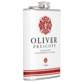 有志の消防士のマルタ十字のカスタム フラスク (右)