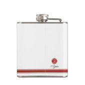 有志の消防士|のマルタ十字のカスタム フラスク (裏面)