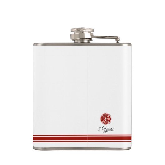 有志の消防士|のマルタ十字のカスタム フラスク (裏面)