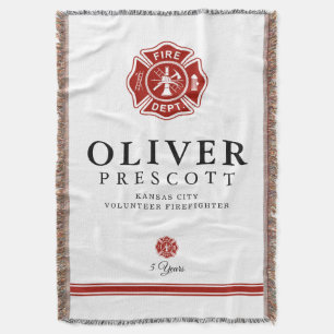 有志の消防士 のマルタ十字の記号 スローブランケット