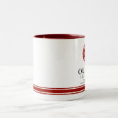 有志の消防士|のマルタ十字の記号 ツートーンマグカップ (中央)