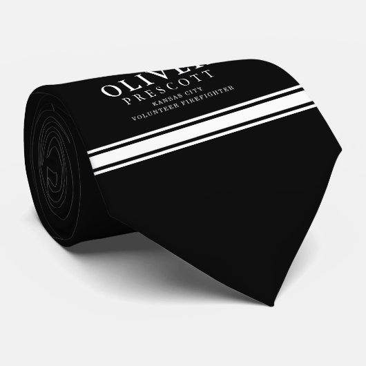 有志の消防士|のマルタ十字の記号 ネクタイ (ロール)