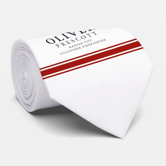 有志の消防士|のマルタ十字の記号 ネクタイ (ロール)