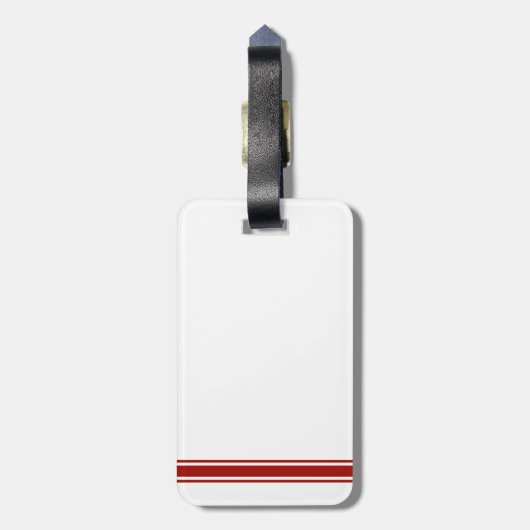 有志の消防士|のマルタ十字の記号 ラゲッジタグ (裏面縦)