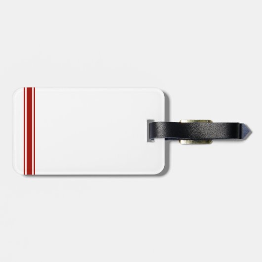 有志の消防士|のマルタ十字の記号 ラゲッジタグ (裏面横)