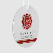 有志の消防士|のマルタ十字は感謝していしています オーナメント (正面)