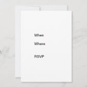 有志の認識の招待状の赤のカーネーション 招待状 (裏面)