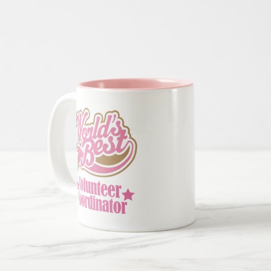 有志の調整者のギフト(世界のベスト) ツートーンマグカップ (正面左)