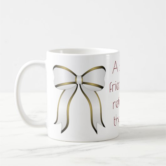 有意義な友情の声明 コーヒーマグカップ (左)