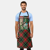 有料クリスマス《鳥》アメリカゴガラエプロン エプロン (着用した状態)