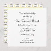 有料サイン 招待状 (正面/裏面)