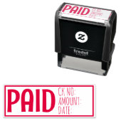 有料詳細小切手番号金額日付請求書 セルフインキングスタンプ (インサイチュ)