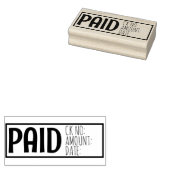 有料詳細小切手番号金額日付請求書 ラバースタンプ (押印)